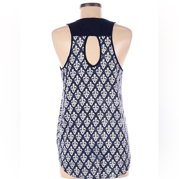 Anthropologie Lilka Alameda Blue Boho Tank Size Small - Picture 2 of 4